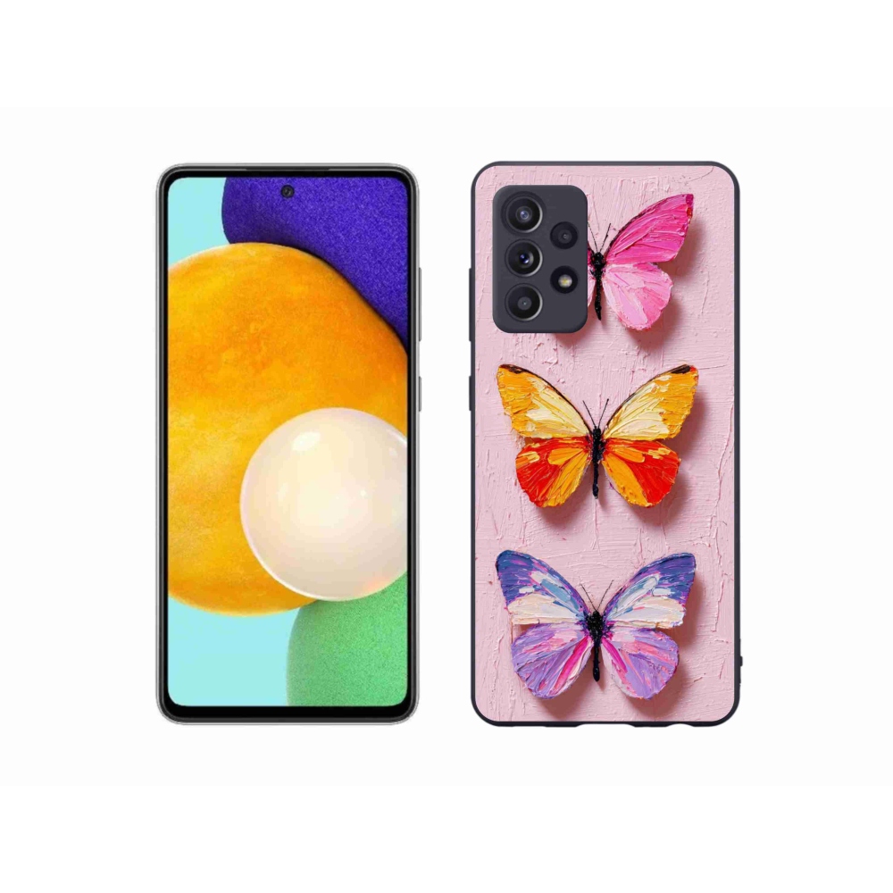 Gél borítás mmCase Samsung Galaxy A52/A52 5G - pillangó szentháromsághoz