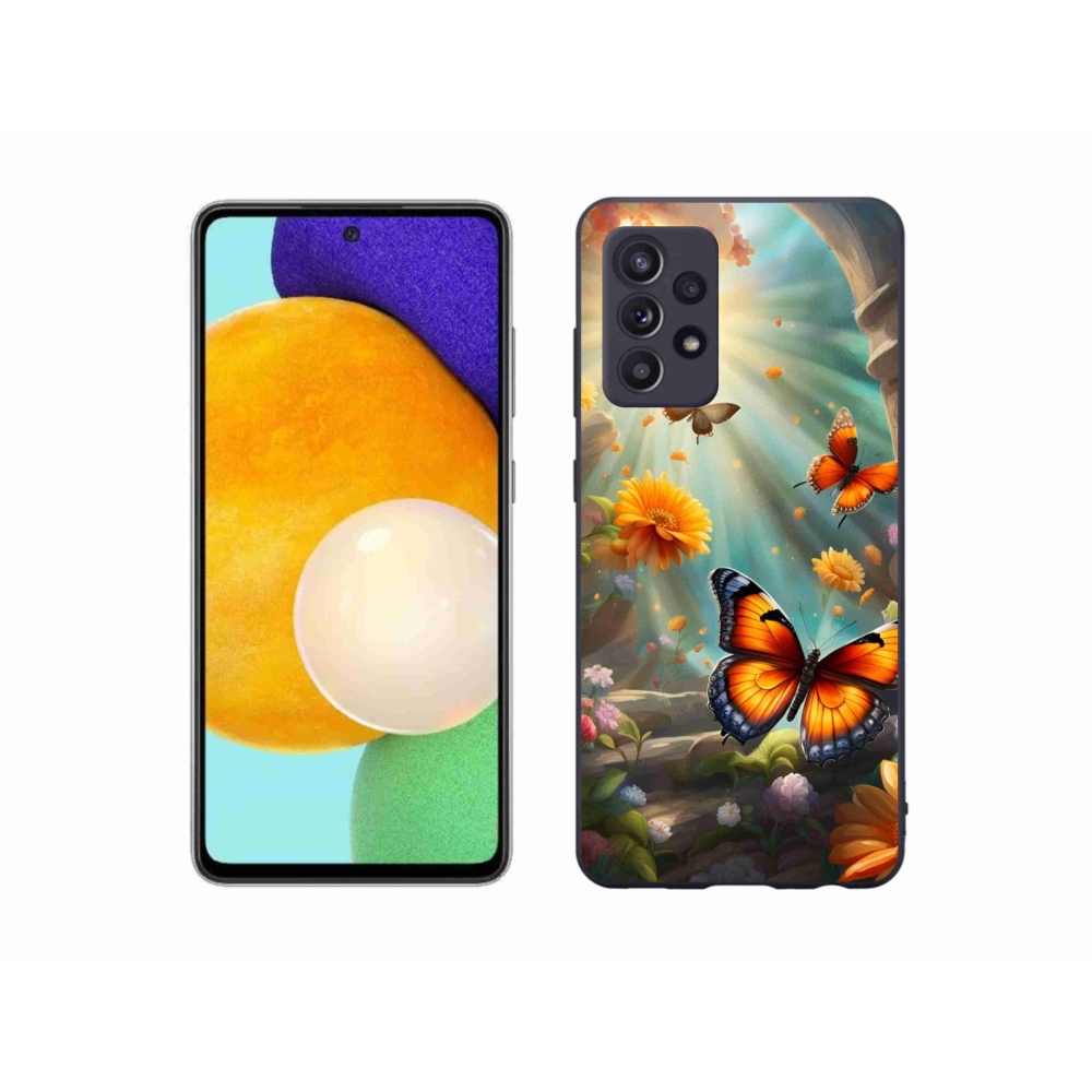 Zselés borítás mmCase Samsung Galaxy A52/A52 5G - pillangókert 2
