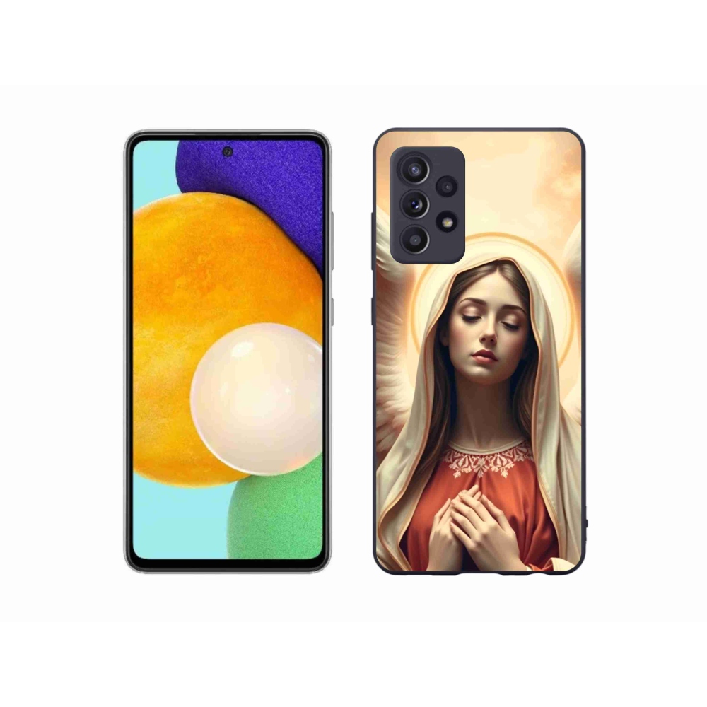 Zselés borítás mmCase Samsung Galaxy A52/A52 5G - vallási motívumhoz