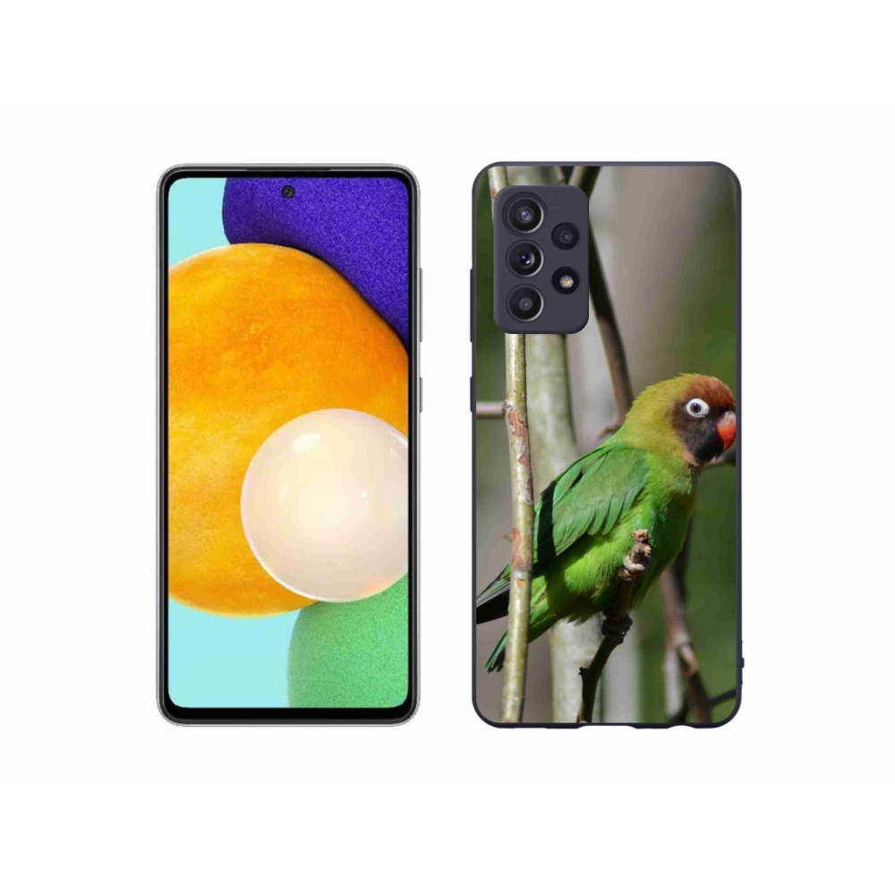 Gél borítás mmCase Samsung Galaxy A52/A52 5G - papagáj agapornis