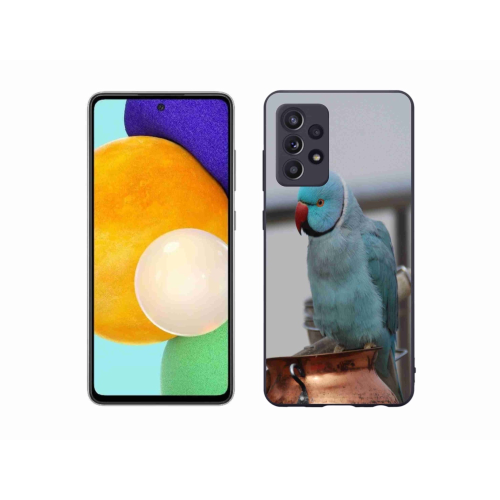 Zselés borítás mmCase Samsung Galaxy A52/A52 5G - papagáj alexander kék