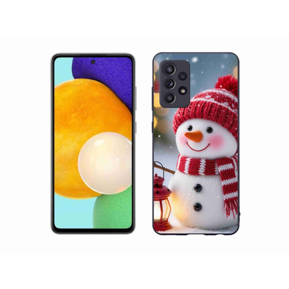 Gél védőhuzat mmCase Samsung Galaxy A52/A52 5G - hóember 2