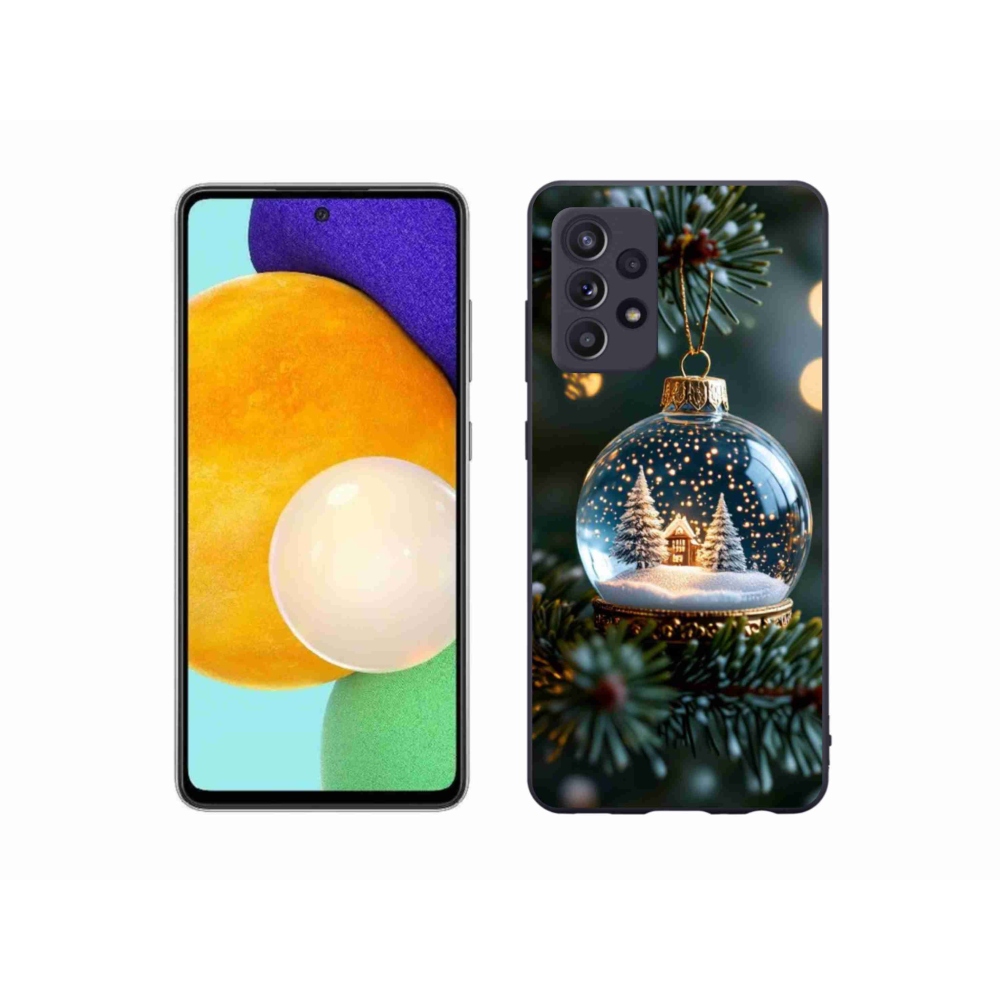 Gél borító mmCase Samsung Galaxy A52/A52 5G - Karácsonyi gömbök 2