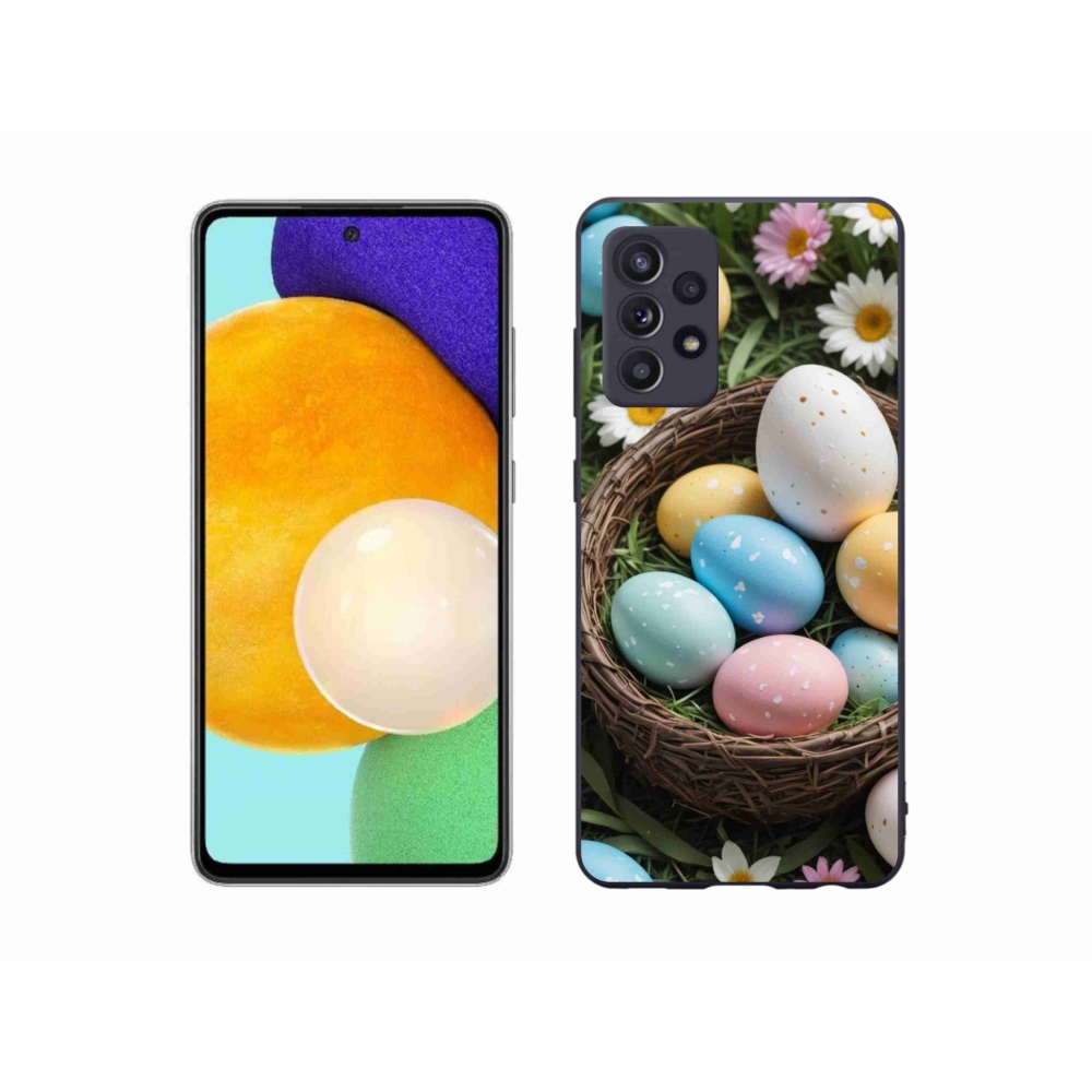 Zselés borítás mmCase Samsung Galaxy A52/A52 5G - Húsvéti tojások 2