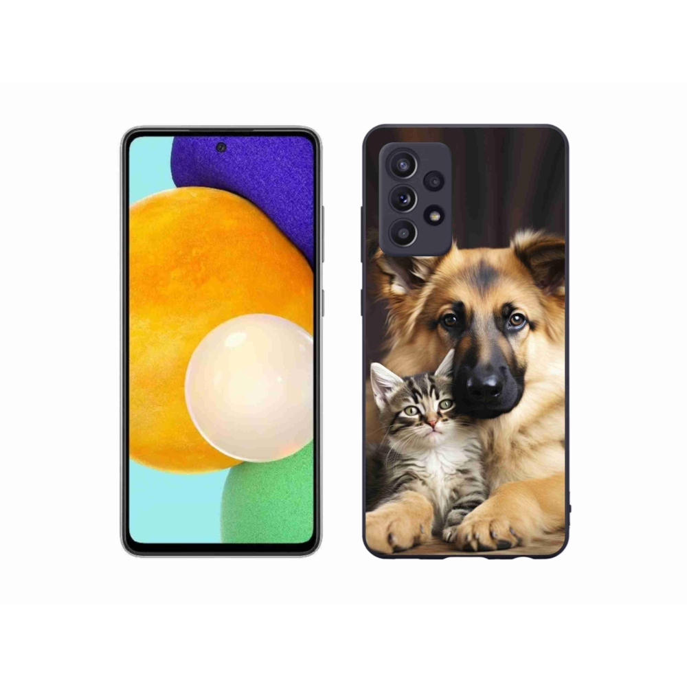 Zselés borítás mmCase Samsung Galaxy A52/A52 5G - állati barátság