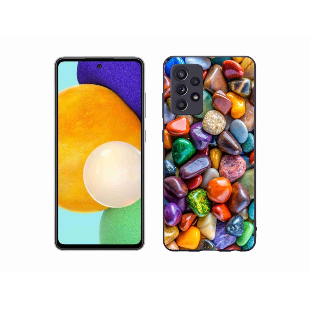 Zselés borítás mmCase Samsung Galaxy A52s 5G - színes strasszkövekkel
