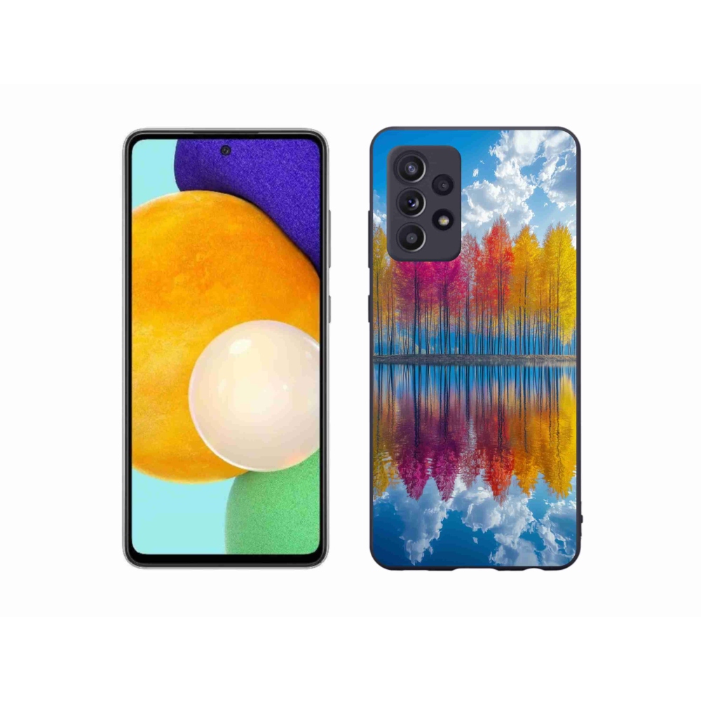 Gél borítás mmCase Samsung Galaxy A52s 5G - színes fákhoz