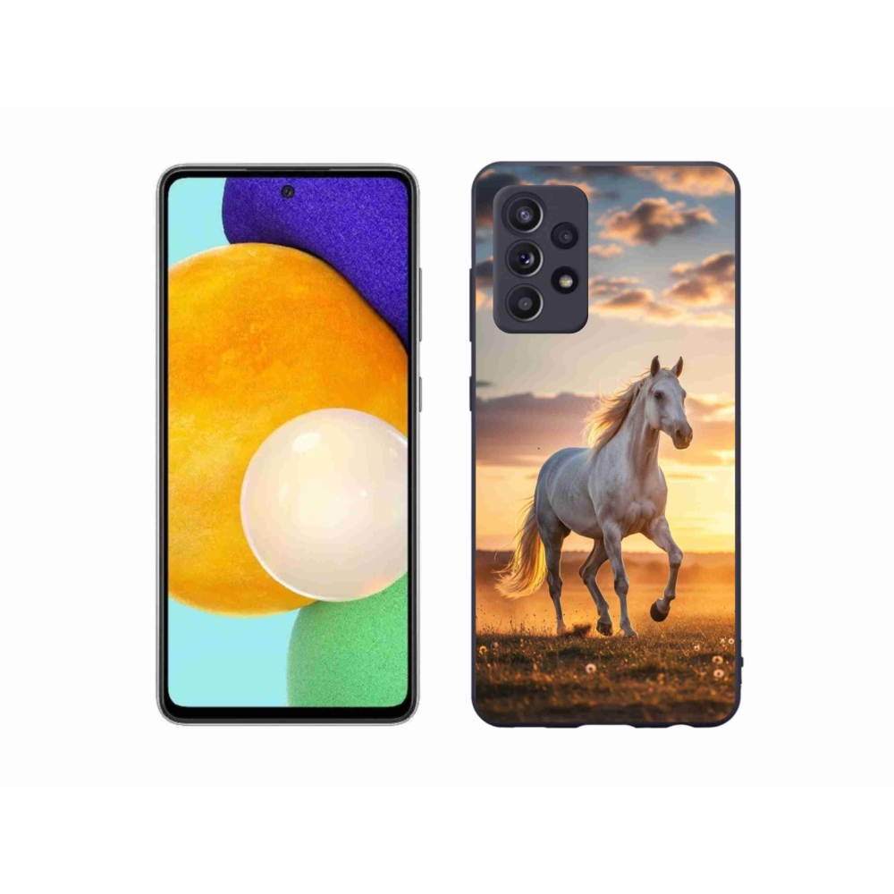 Gél borítás mmCase Samsung Galaxy A52s 5G - futó fehér ló 2