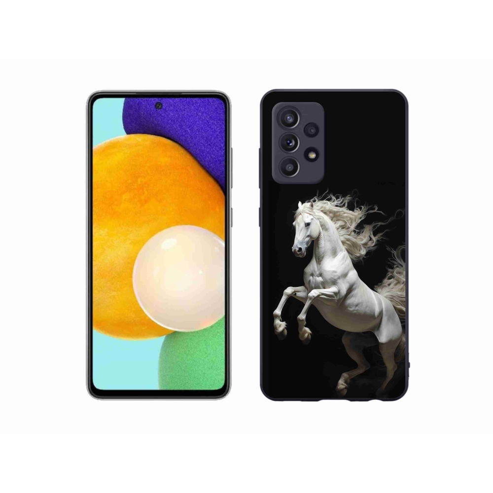 Zselés borítás mmCase Samsung Galaxy A52s 5G - fehér ló 4