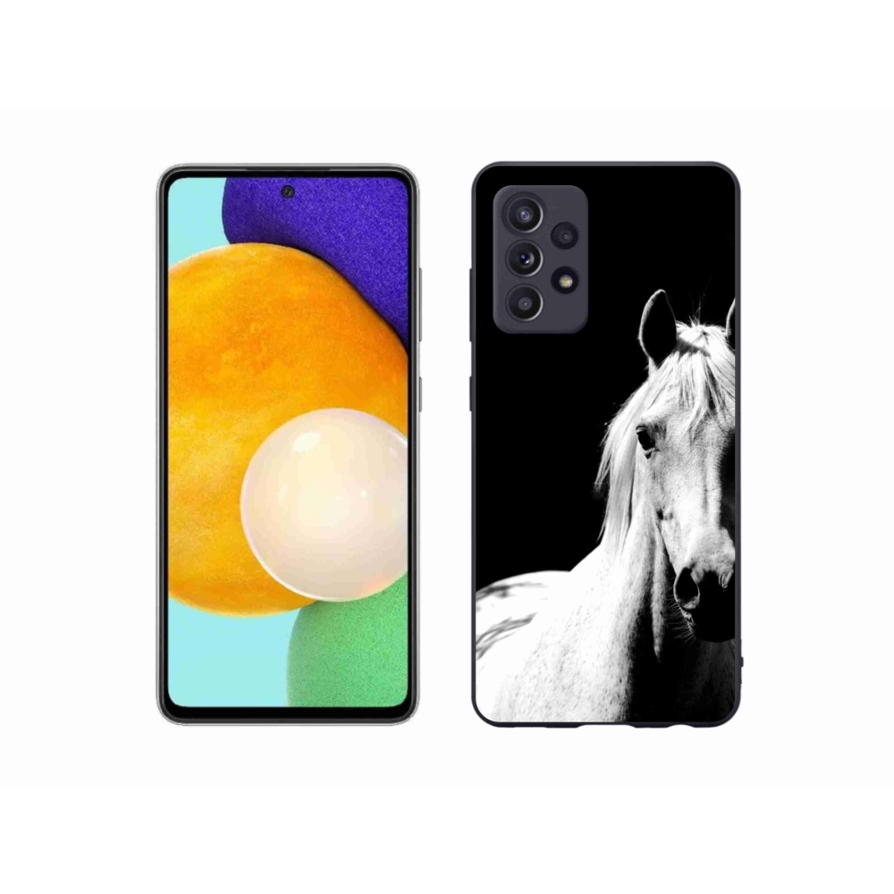 Zselés borítás mmCase Samsung Galaxy A52s 5G - fehér ló 5
