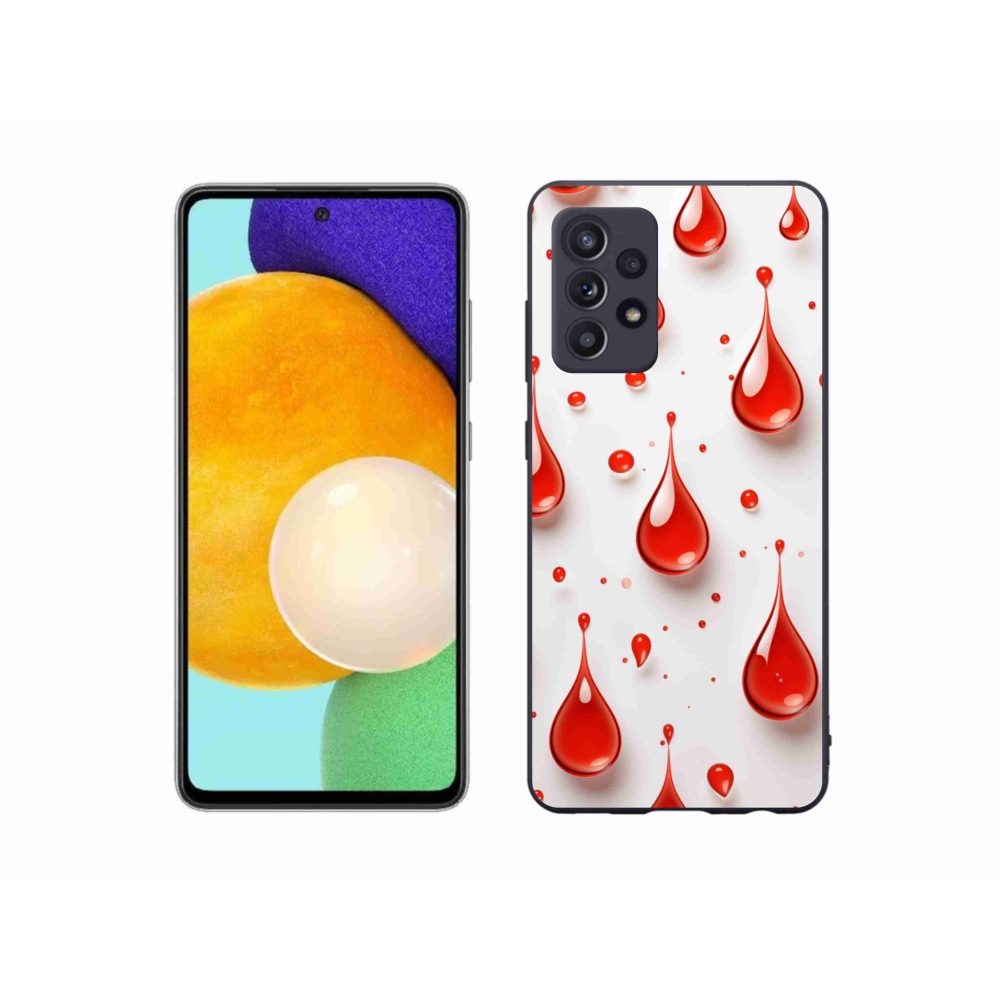 Zselés borítás mmCase Samsung Galaxy A52s 5G - piros cseppek