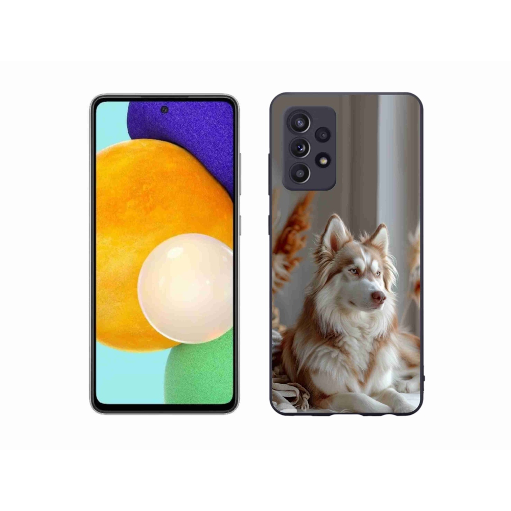 Zselés borítás mmCase Samsung Galaxy A52s 5G - csendes szibériai husky