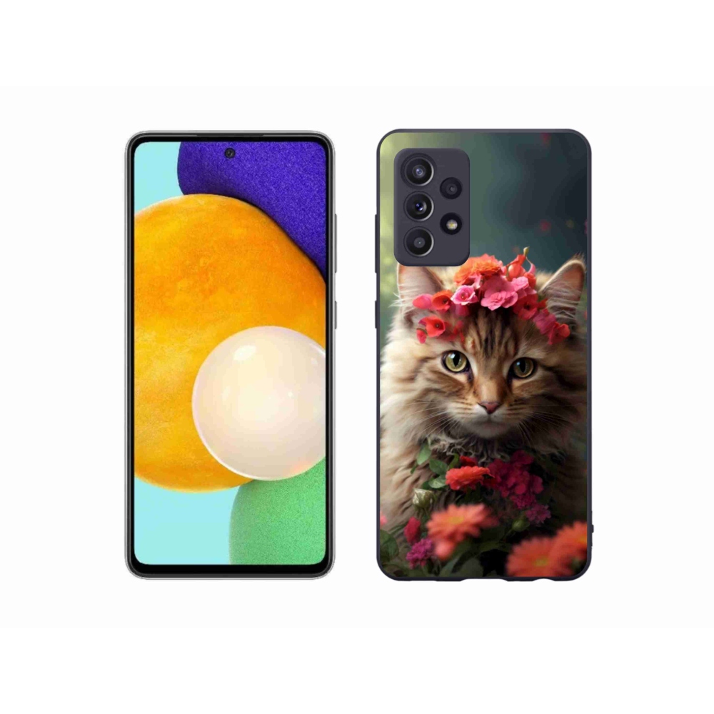 Gél borítás mmCase Samsung Galaxy A52s 5G - hercegnő macska