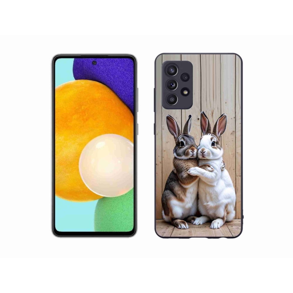 Zselés borítás mmCase Samsung Galaxy A52s 5G - nyúl párhoz
