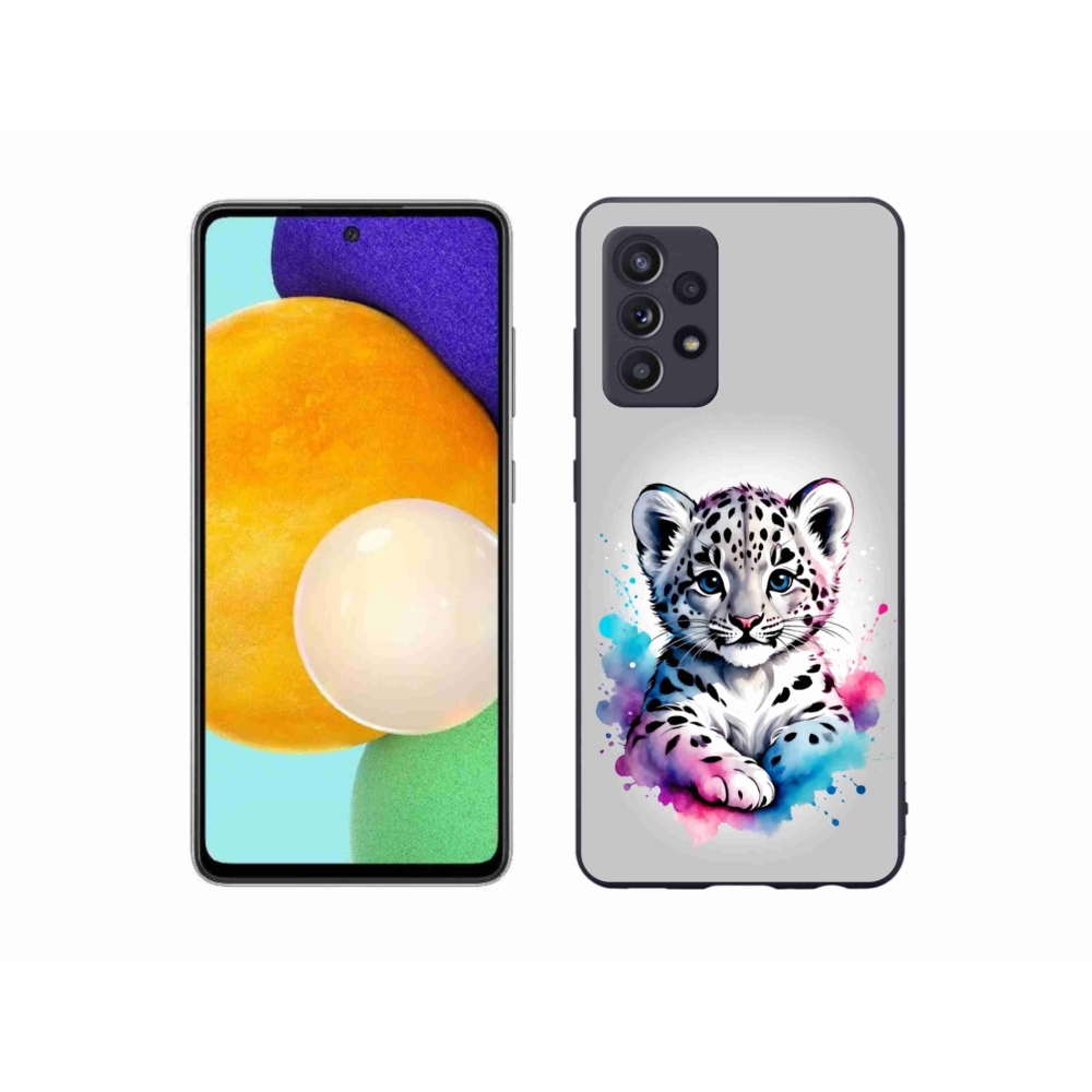 Zselés borítás mmCase Samsung Galaxy A52s 5G - leopárd kölyökhöz