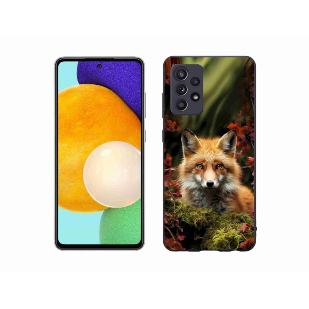Zselés borítás mmCase Samsung Galaxy A52s 5G - róka az erdőben