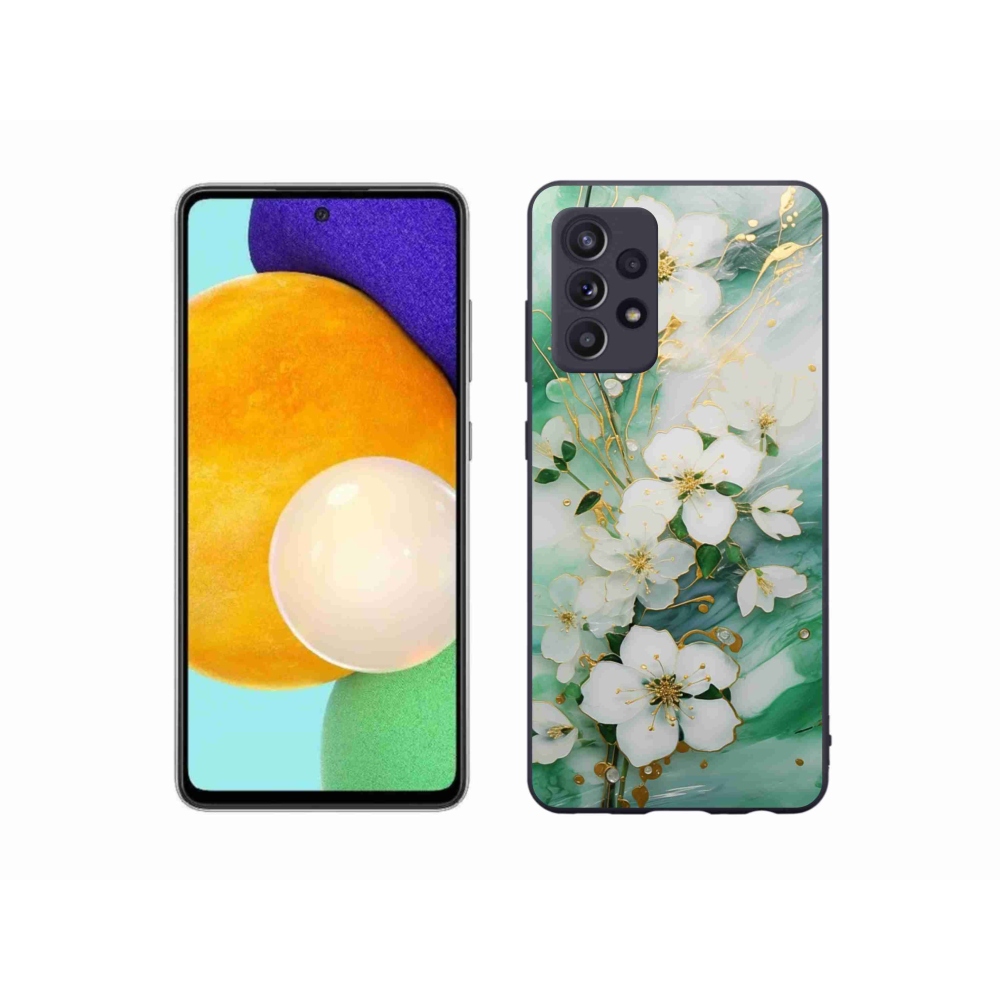 Gél borítás mmCase Samsung Galaxy A52s 5G - finom virágok