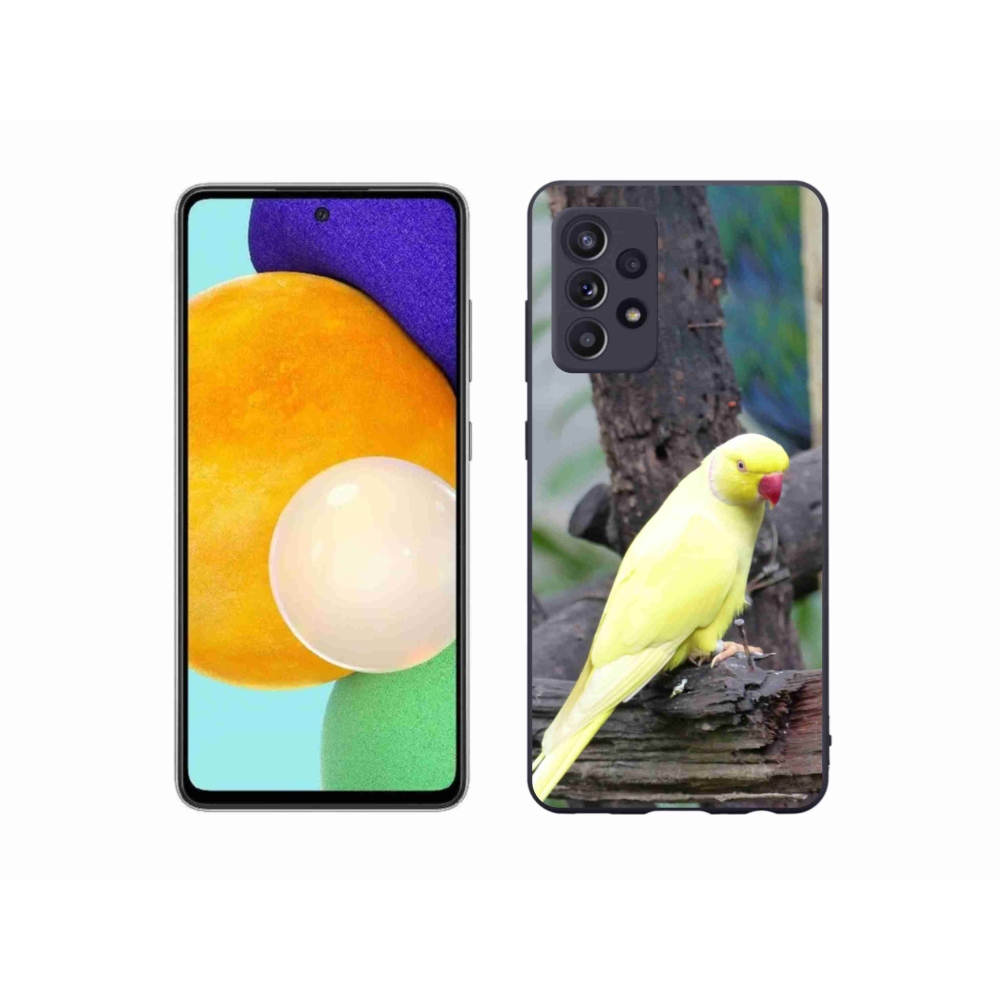 Zselés borítás mmCase Samsung Galaxy A52s 5G - papagáj alexander sárga