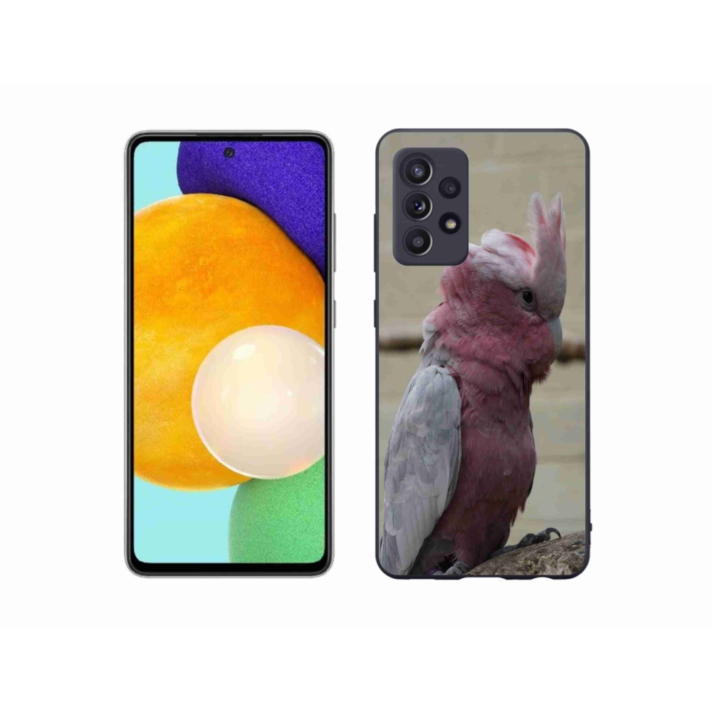 Gél védőhuzat mmCase Samsung Galaxy A52s 5G - papagáj kakadu rózsaszínű