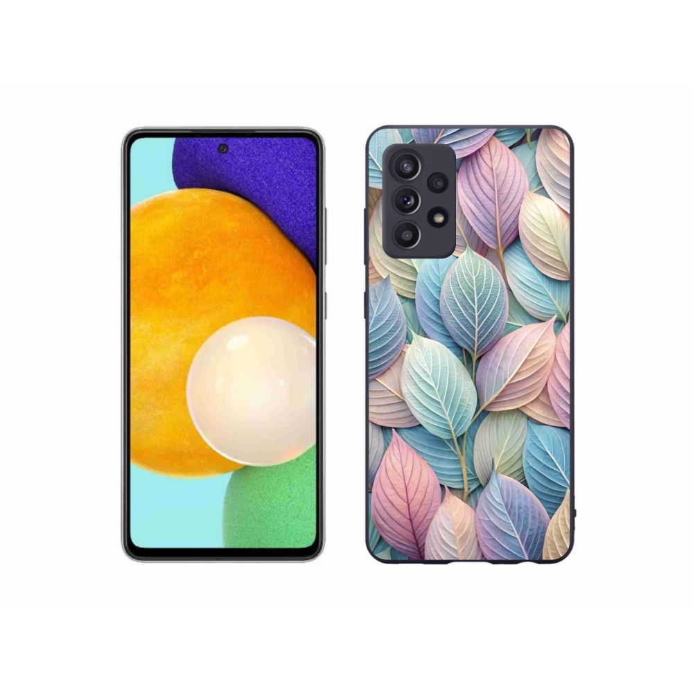 Zselés borítás mmCase Samsung Galaxy A52s 5G - pasztell levelek