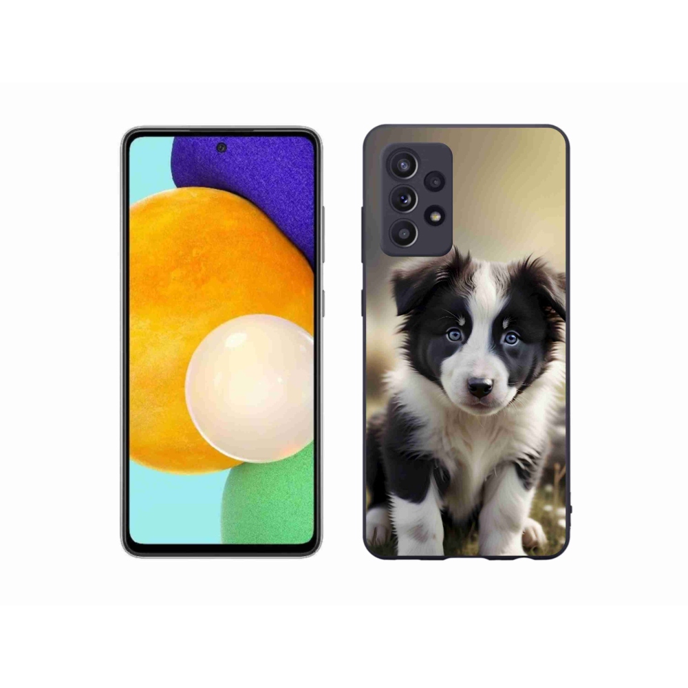Gél borító mmCase Samsung Galaxy A52s 5G - aranyos border collie - Samsung Galaxy A52s 5G számára