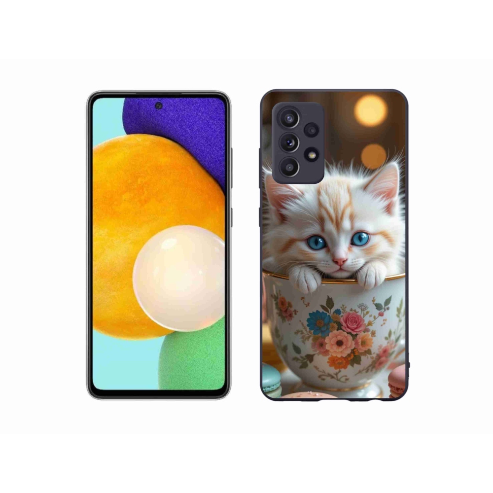 Gél borító mmCase Samsung Galaxy A52s 5G - aranyos cica 6