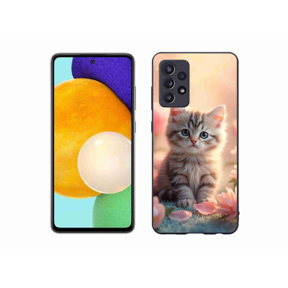 Gél borítás mmCase Samsung Galaxy A52s 5G - aranyos cica 8