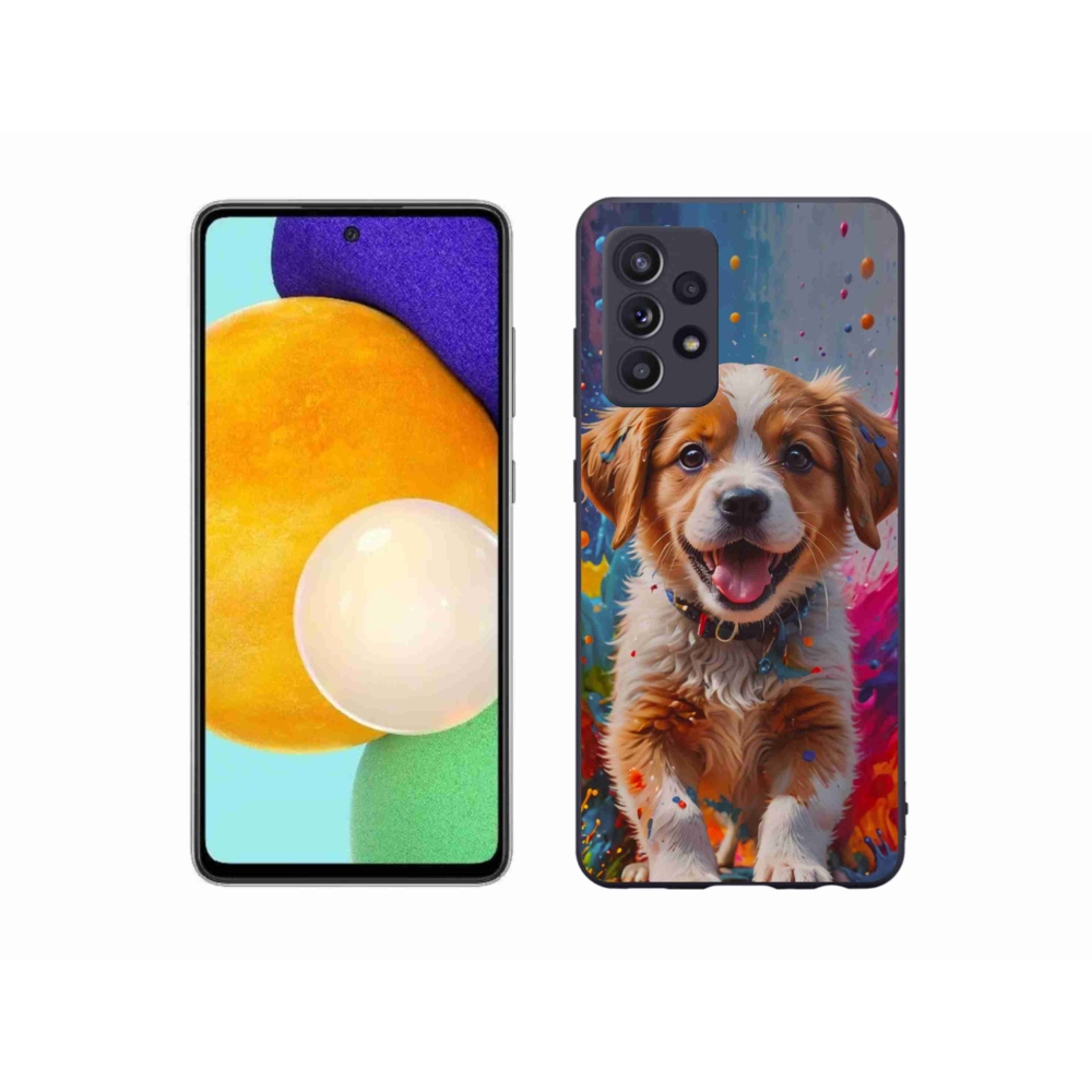 Gél borítás mmCase Samsung Galaxy A52s 5G - aranyos kiskutya 3