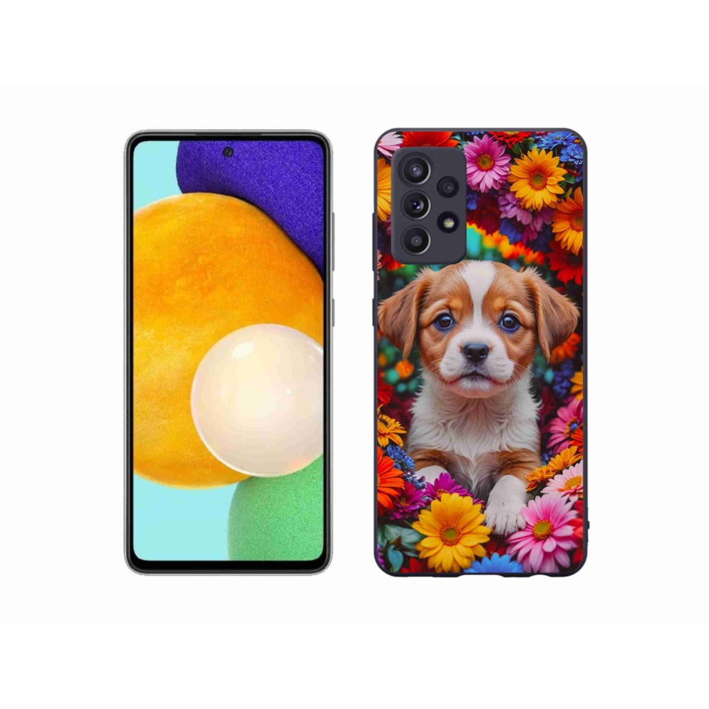 Gél borítás mmCase Samsung Galaxy A52s 5G - aranyos kiskutya