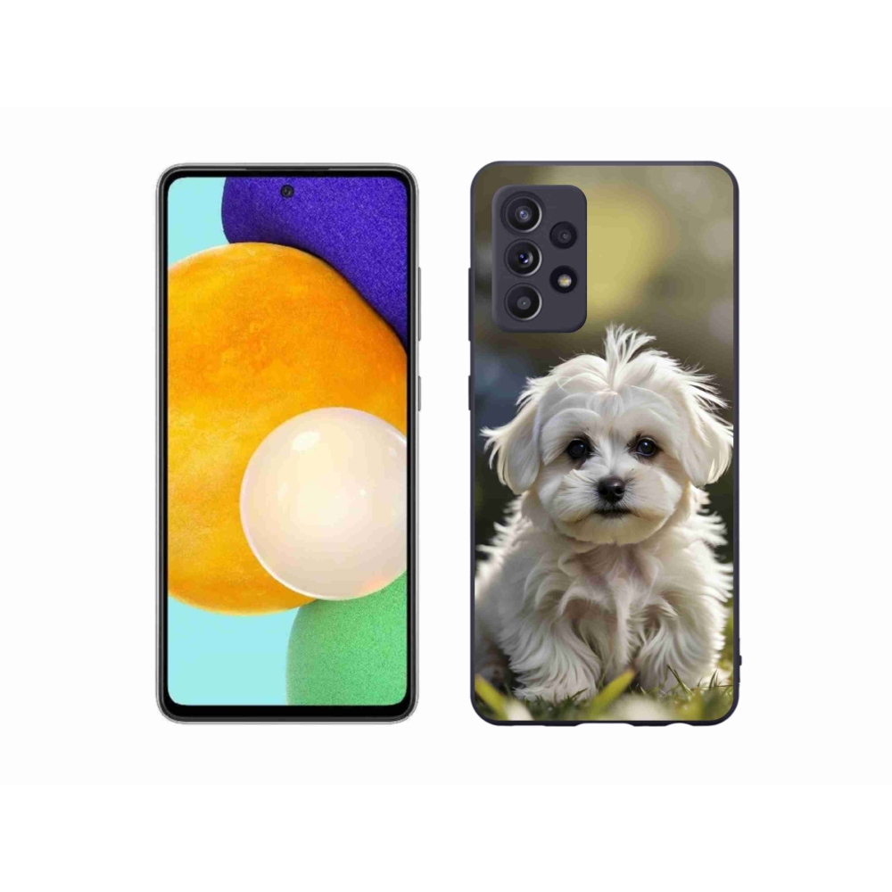 Gél borítás mmCase Samsung Galaxy A52s 5G - aranyos máltai kutya