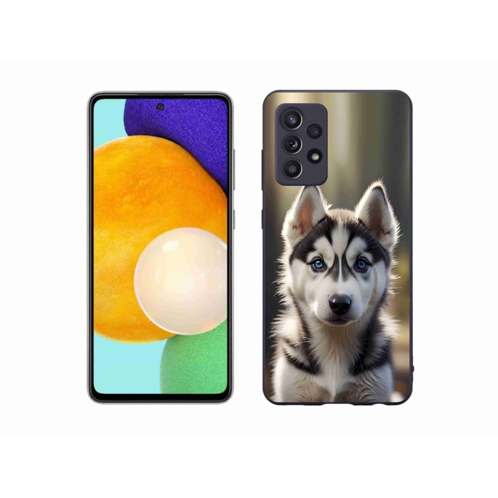 Gél borítás mmCase Samsung Galaxy A52s 5G - aranyos szibériai husky