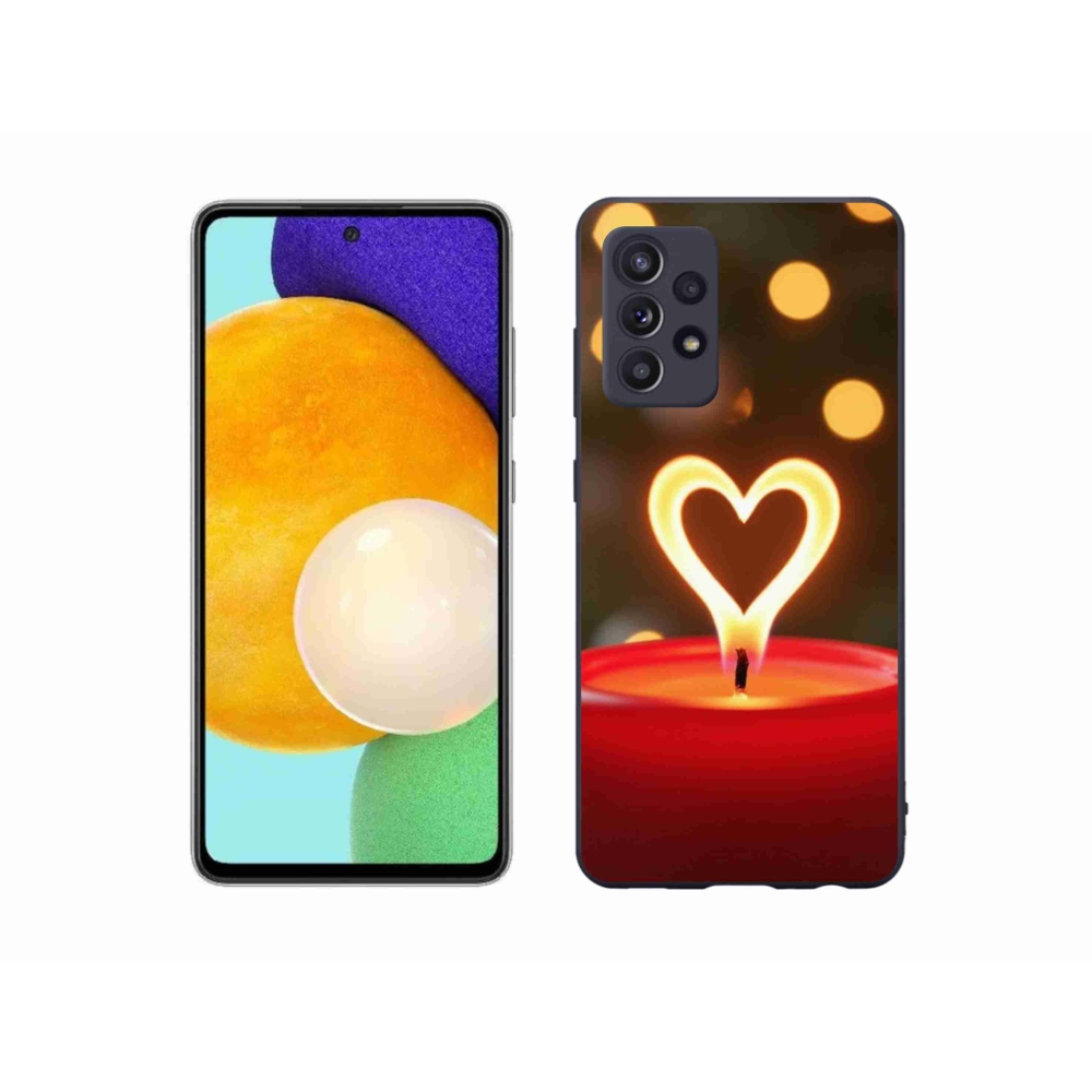 Zselés borítás mmCase Samsung Galaxy A52s 5G - láng szíve
