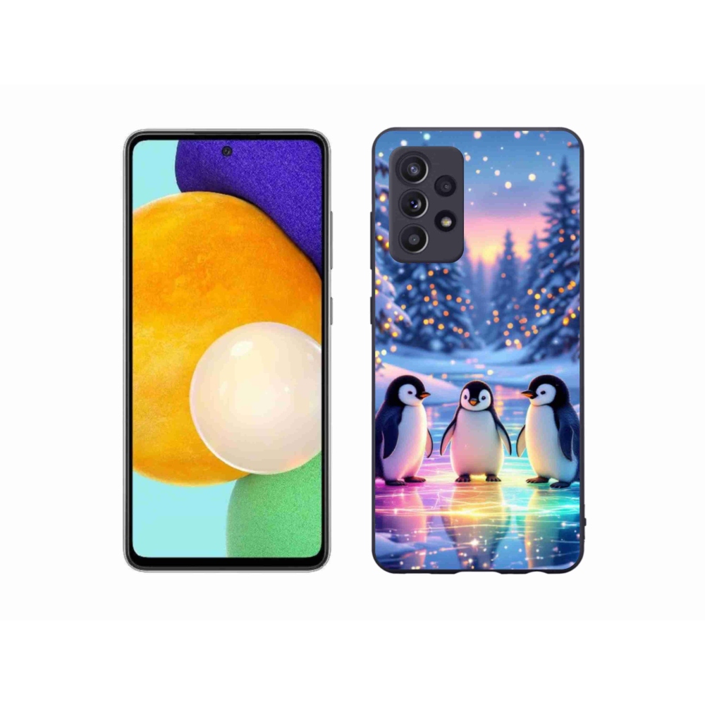 Zselés borítás mmCase Samsung Galaxy A52s 5G - pingvinekhez