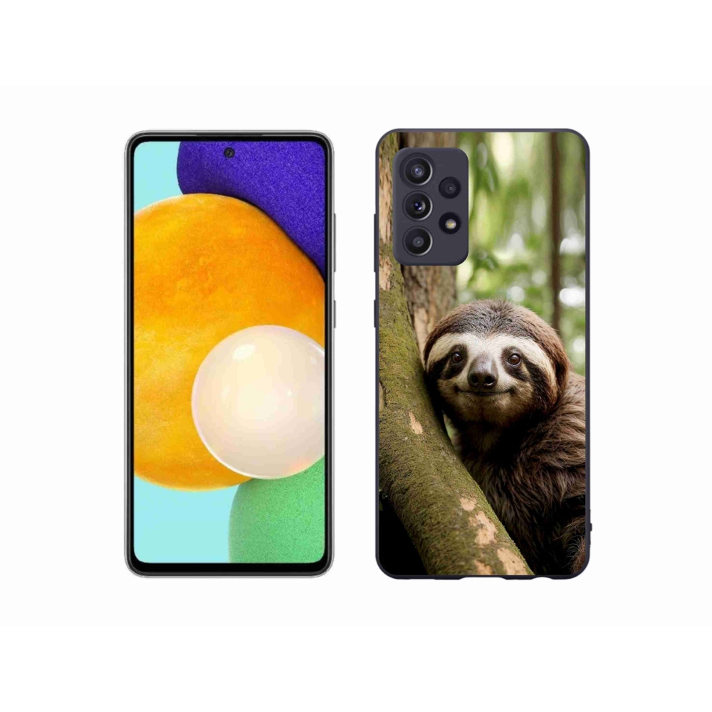 Gél borítás mmCase Samsung Galaxy A52s 5G - mosolygó lajhárhoz
