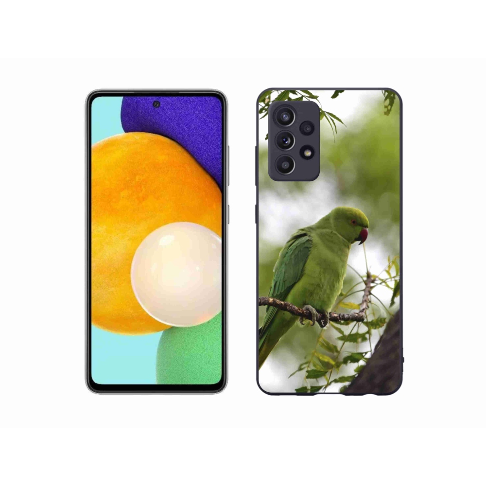 Zselés borítás mmCase Samsung Galaxy A52s 5G - zöld papagáj