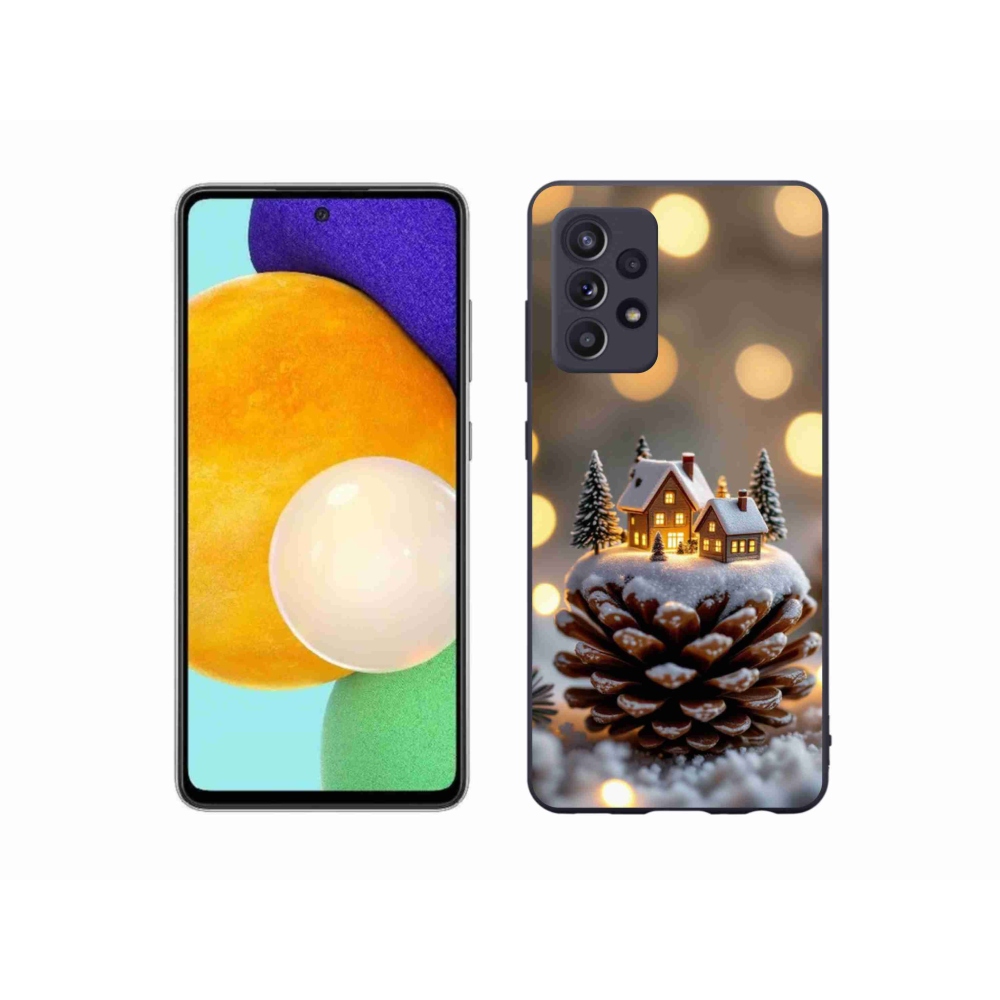 Gél borítás mmCase Samsung Galaxy A52s 5G - téli falu