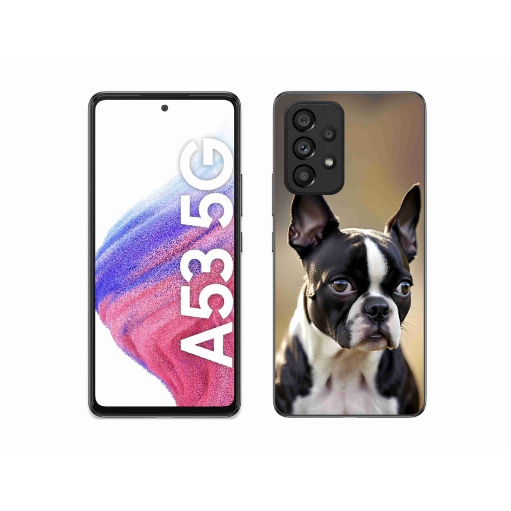 Gél borítás mmCase Samsung Galaxy A53 5G - Boston Terrier
