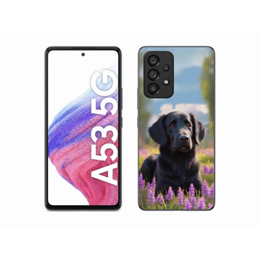 Gél védőhuzat mmCase Samsung Galaxy A53 5G - elegáns fekete retriever