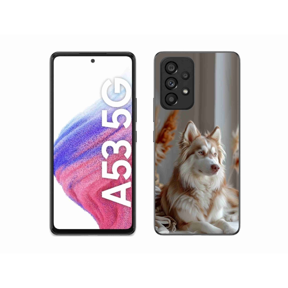 Zselés borítás mmCase Samsung Galaxy A53 5G - csendes szibériai husky