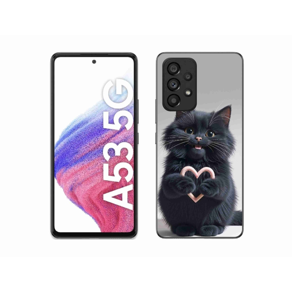 Gél borítás mmCase Samsung Galaxy A53 5G - macskaszerelem 3