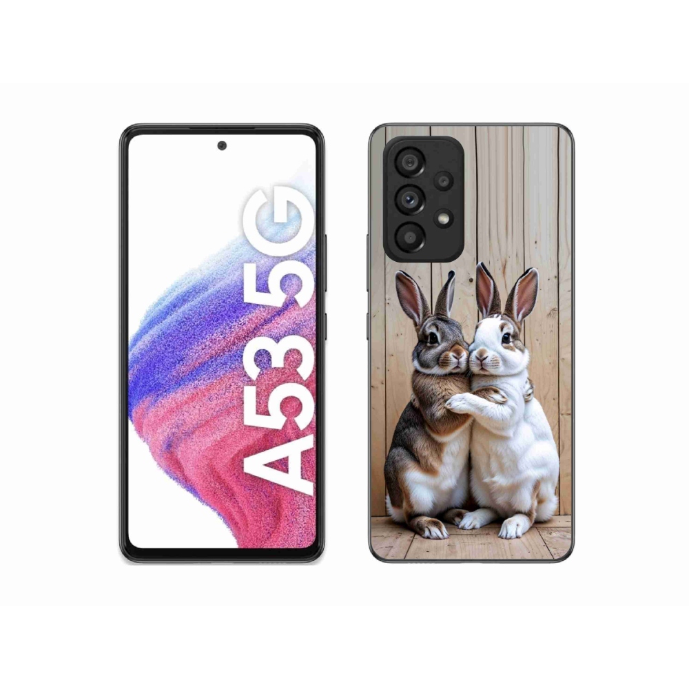 Zselés borítás mmCase Samsung Galaxy A53 5G - nyúl párhoz