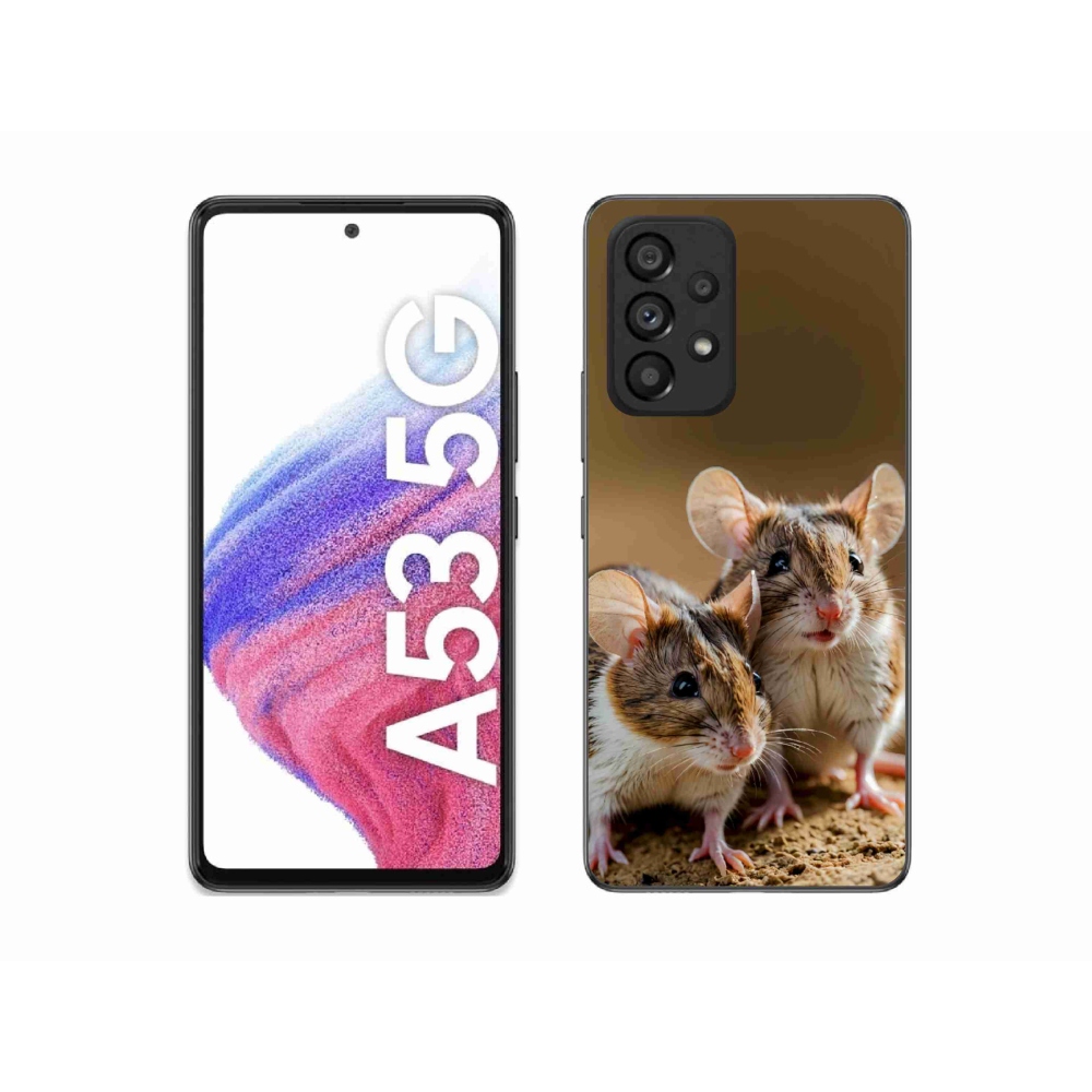 Zselés borítás mmCase Samsung Galaxy A53 5G - egér duóhoz