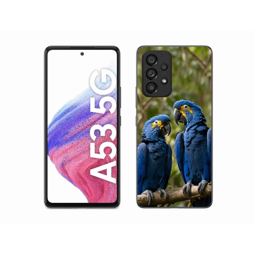 Zselés borítás mmCase Samsung Galaxy A53 5G - papagáj duóhoz