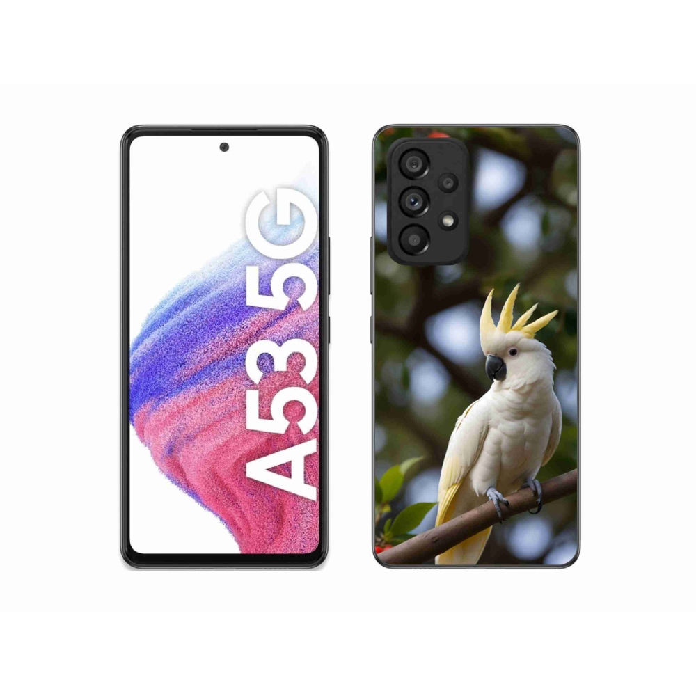 Gél borítás mmCase Samsung Galaxy A53 5G - papagáj kakadu 3