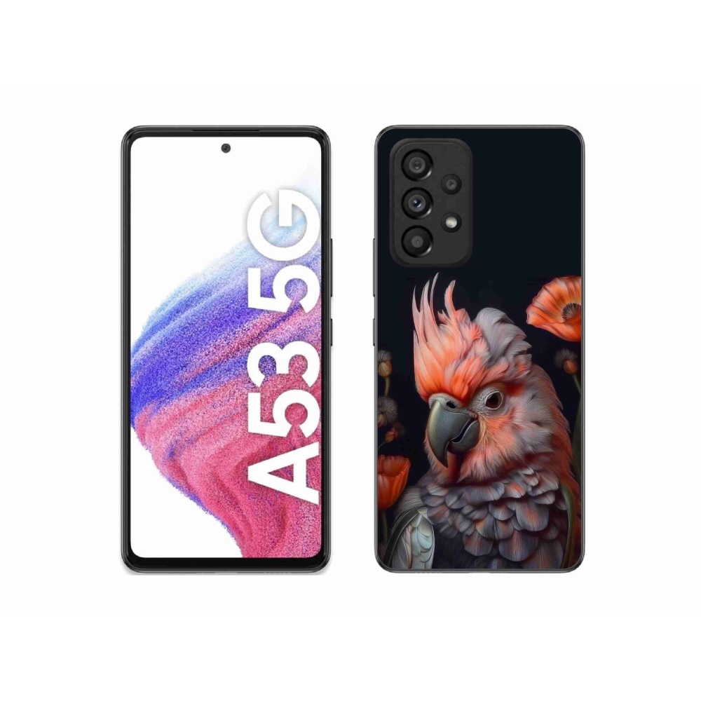 Gél borítás mmCase Samsung Galaxy A53 5G - papagáj kakadu színekben
