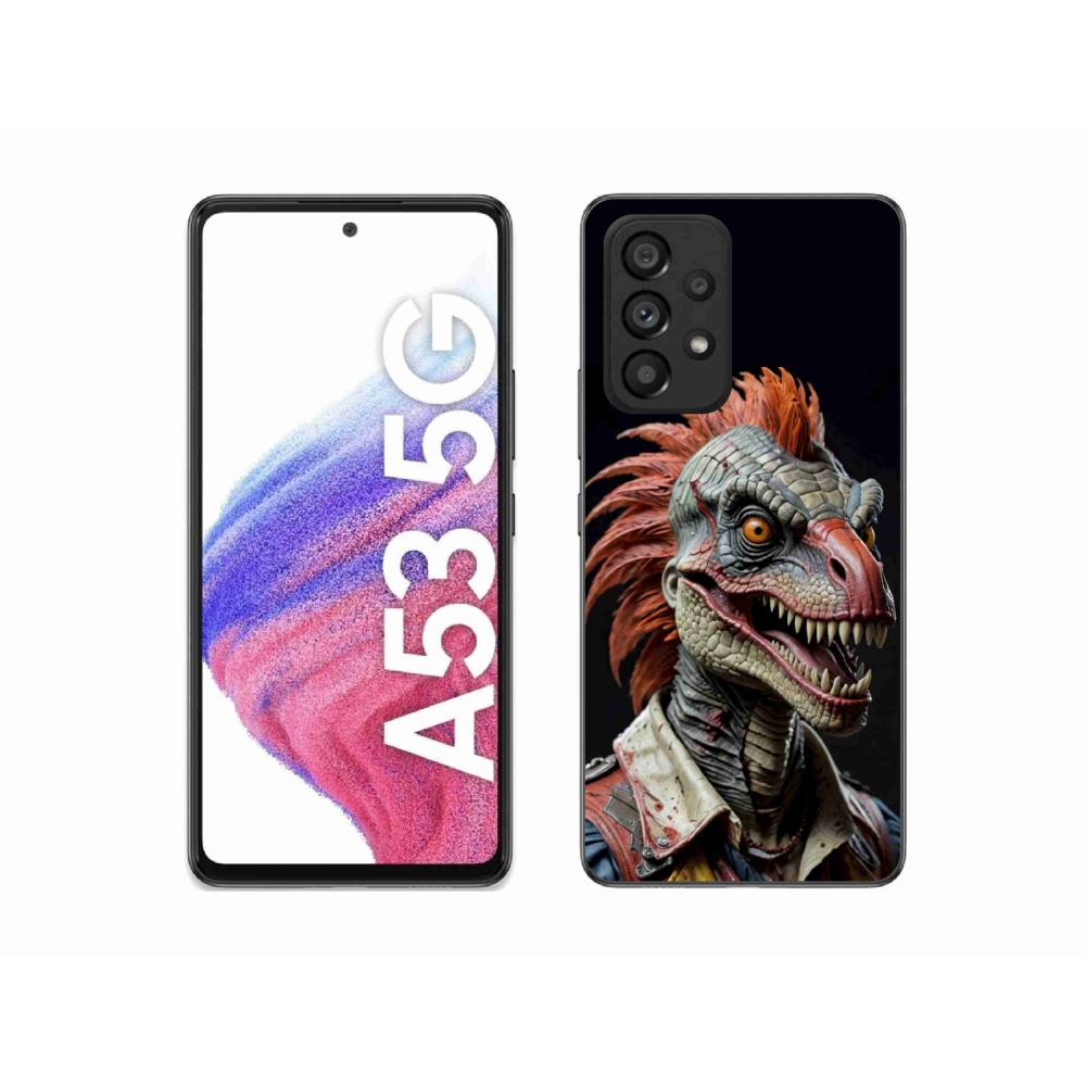 Gél borítás mmCase Samsung Galaxy A53 5G - punk dinoszauruszhoz