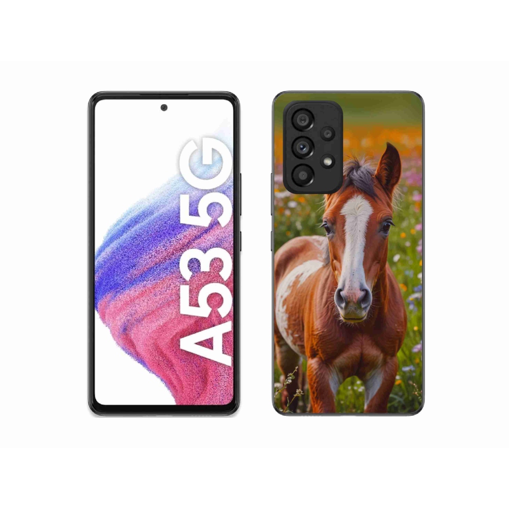 Gél borítás mmCase Samsung Galaxy A53 5G - aranyos csikó - Samsung Galaxy A53 5G - aranyos csikó