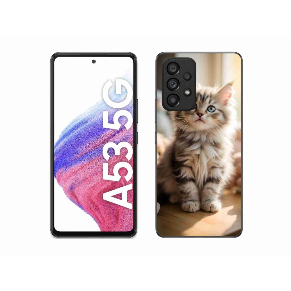 Gél borító mmCase Samsung Galaxy A53 5G - aranyos cica 10
