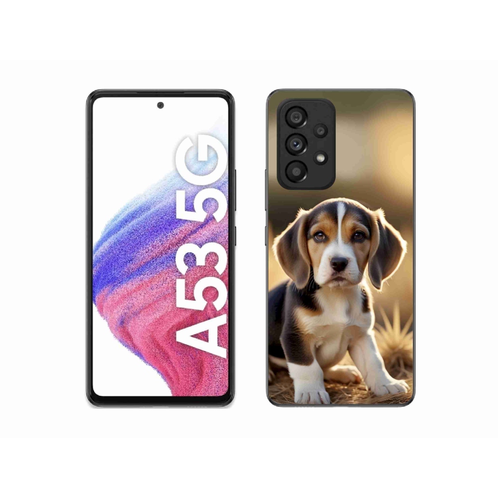 Gél borítás mmCase Samsung Galaxy A53 5G - aranyos beagle - Samsung Galaxy A53 5G számára