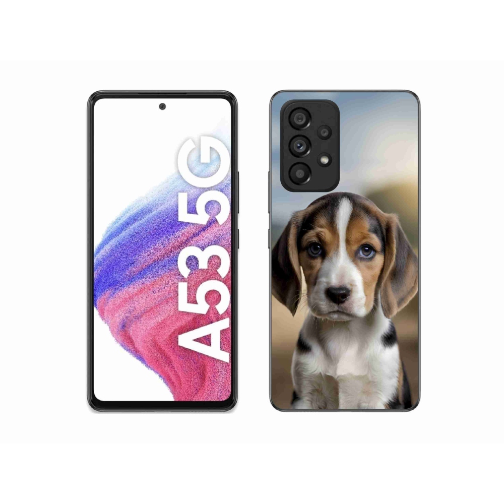Gél borító mmCase Samsung Galaxy A53 5G - aranyos beagle - Samsung Galaxy A53 5G számára